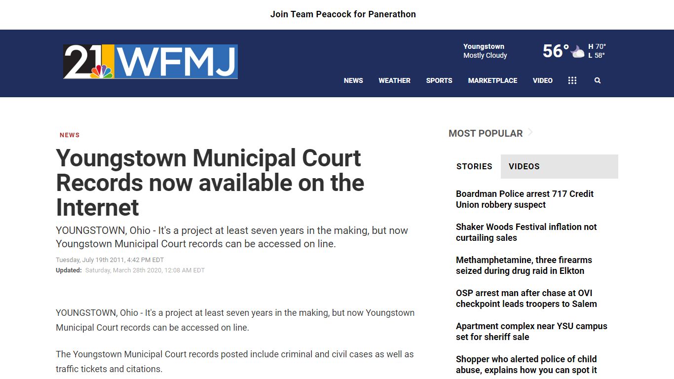 Youngstown Municipal Court Records now available on the ...